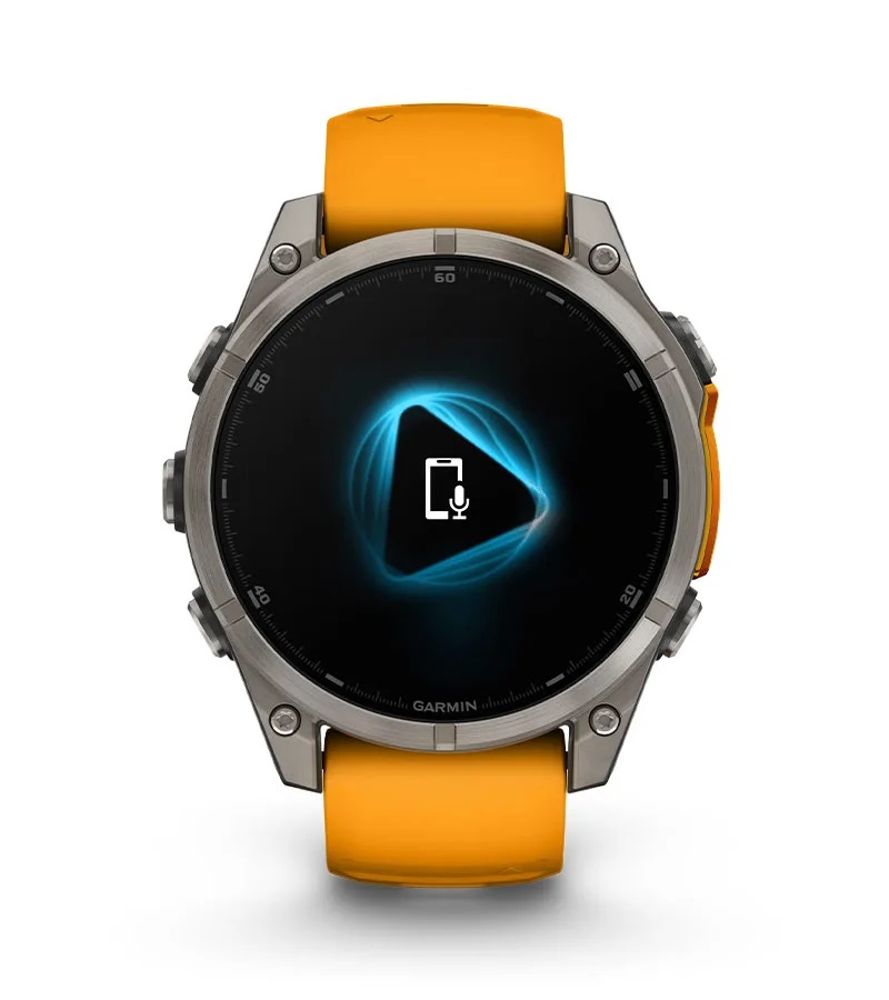 Умные часы Garmin Fenix 8, 47 мм, AMOLED, Sapphire Carbon Gray DLC Titanium with Black/Pebble Gray Silicone Band